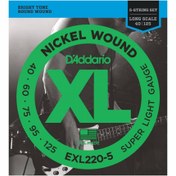 Resim D'Addario EXL220-5 Long Scale 5 Telli Bas Gitar Teli (40-125) 