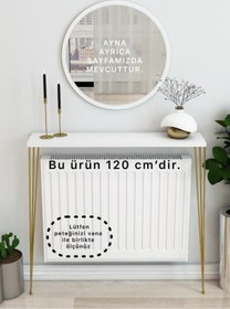 Resim TALAŞTOZUM Beyaz Raf -dresuar Gold Ayak 120cm ( 100 Ve 110 Petek Için) 