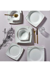 Resim Güral Caroline 54 Parça 12 Kişilik Yemek Takımı 6729 4858621 