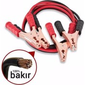 Resim Car Accesorıes Akü Takviye Kablosu 1200 Amper Güçlü, Kalın Kablo ve Hızlı Şarj ! 