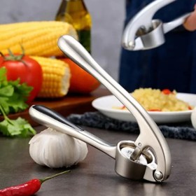 Resim Morlimon Ivory Premium Metal Sarımsak Ezici - 17CM 