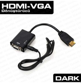 Resim Dark Dk Hd Ahdmıxvga Hdmı To Vga Audio Çevirici 