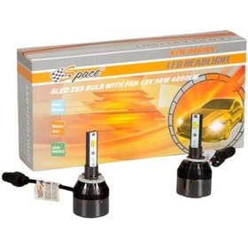 Resim Space Space Led Far Ampulü Çift Renk Sarı/beyaz H27-36w-4800lm-12v / Laam493-1 O A02731 
