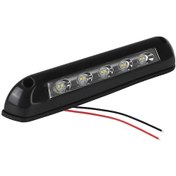Resim Siyah Led Tente Sundurma Işık Rv Van Römork Dış Lamba Karavan İç Duvar Lambaları 12v/24v 