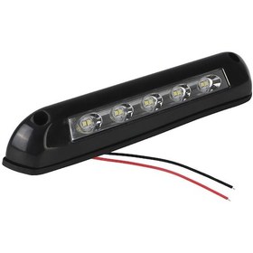 Resim Siyah Led Tente Sundurma Işık Rv Van Römork Dış Lamba Karavan İç Duvar Lambaları 12v/24v 