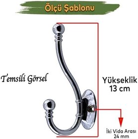 Resim Misket Askı Gümüş Vestiyer Portmanto Dolap Askılık Askılığı Duvar Banyo Mutfak Elbise Kıyafet Askısı 