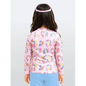 Resim Denokids Uv Korumalı Kız Çocuk Mayo T-Shirt Uvp+50 Faktör Koruma Uzun Kollu Unicorn 
