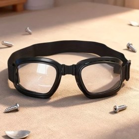 Resim Willowhaven Ayarlanabilir Kayışlı Ultra Hafif Katlanır Gözlük Siyah Çerçeve Şeffaf Lens 