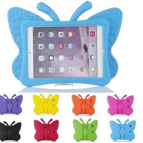 Resim iPad Uyumlu 5. Nesil Uyumlu 6. Nesil 9.7" Kılıf Kelebek Desen Case A1822 