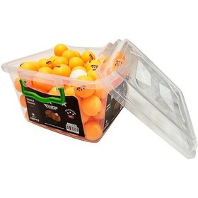 Resim Ciwaa Masa Tenisi Topu 3 Star Eksiz 100 Lü Kovalı Turuncu 