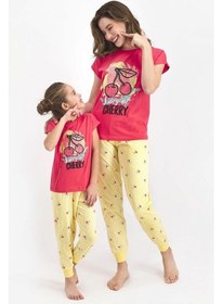 Resim Roly Poly 2410 Kadın Vibes Of Cherry Nar Çiçeği Kısa Kol Pijama T Çok renkli 