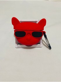 Resim Bilişim Akademi 3.nesil Kulaklık Kılıfı Kırmızı French Buldog Silikon Kılıf 