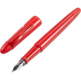 Resim Steelpen Pearl Serisi 4500 Kırmızı Bayrak Dolma Kalem + Tükenmez Kalem Seti 