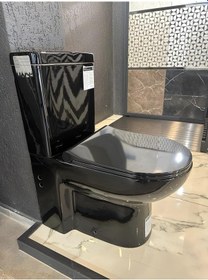 Resim Modern Duvara Sıfır Siyah Klozet Takımı 