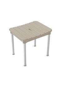 Resim Primanova Okaliptus Plastik Alüminyum Banyo Taburesi Bej Kv33 Krem 