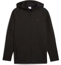 Resim Puma 631529 Evostrıpe Core Fz Hoodie Eşofman Üstü SİYAH 