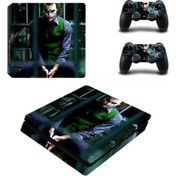 Resim Joker Playstation 4 Slim Kasa Sticker Kaplama-04 