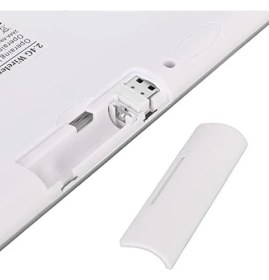 Resim Torima Akıllı Kablosuz Klavye Mouse Seti Beyaz 10 Metre Kablosuz Menzil Ev Ofis Kullanımı 