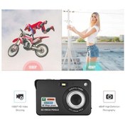 Resim Xindoker Siyah Dijital Fotoğraf Makinesi - 48mp Cmos Sensör, 1080p Video, 8x Dijital Zoom, 2.7" Lcd Ekran, Elektronik Anti-sallama, Yenilenebilir Pil 