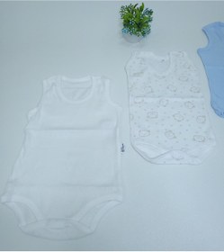 Resim Gülücük Baby Klimalı Atlet 3 Parça Farklı Renkli Erkek Bebek Zıbın 