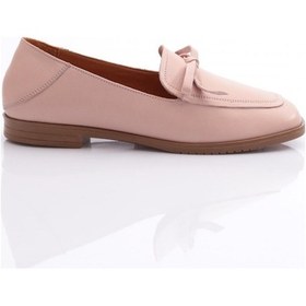 Resim Dgn 131 Kadin Bağcik Detayli Babet 131-2109-R1398 Pudra 