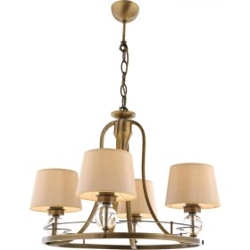 Resim Avonni AV-1597-4ES Eskitme Kaplama Modern Avize E27 Metal Cam H: 85 cm, Ø: 52 cm 
