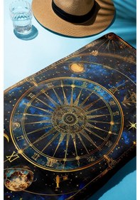 Resim Dijital Baskı Plaj Deniz Havlusu Yıldız Ve Galaksi Desenli Peştamal Hvl0053 Renkli 