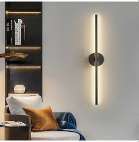 Resim Terry Siyah Kablosuz Şarjlı Dokunmatik Pilli Led Duvar Lambası,tablo Üstü Aplik Siyah 