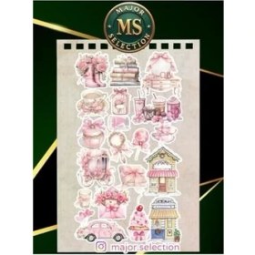 Resim 5'li Pink Ajanda Bullet Journal Için Uygun Set 