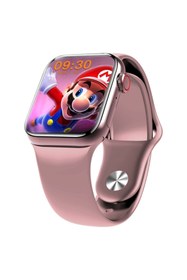 Resim Han-S Bilişim Vestel Venüs E5 E3 Uyumlu Pembe Watch 7 Series Akıllı Saat Yeni Nesil Son Teknoloji 