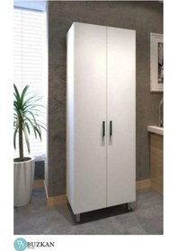 Resim Buzkan Mobilya % 100 Mdf Çok Amaçlı Beyaz Dolap 60 cm 172*60. 