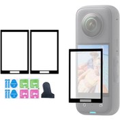 Resim Yaozixa Insta360 X4 Kamera Ekran Koruyucu Filmi 2 Adet, Temizleme Bezi Ve Saklama Kutusu İle 