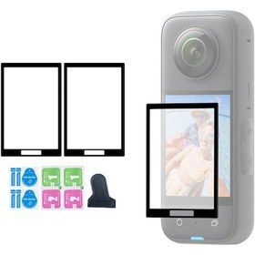 Resim Yaozixa Insta360 X4 Kamera Ekran Koruyucu Filmi 2 Adet, Temizleme Bezi Ve Saklama Kutusu İle 
