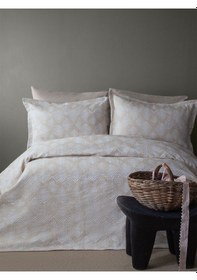 Resim Bedline Tek Yatak Örtüsü Çift Kişilik Areca Bej 230x240 Cm Bej 