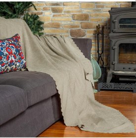 Resim Jakarlı Şönil Koltuk Örtüsü Çekyat Örtüsü Koltuk Şalı 110x175 2 Ad. Kaymaz Camel Camel 