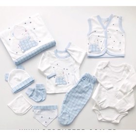 Resim Tonton Bebe Erkek Bebek 10 Parça 0-3 Ay Hastane Çıkışı Seti 137 