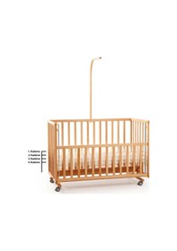 Resim Duux Dada Anne Yanı Beşik 60x120 Cm Naturel Ve Uyku Seti-5840 Ekru 