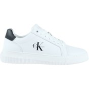 Resim Calvin Klein Chunky Cupsole Mono Erkek Beyaz Spor Ayakkabı (YM0YM01317-0LD) 