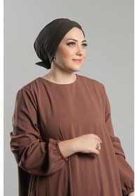 Resim Hürrem Bone Haki Pratik Hazır Geçmeli Fiyonklu Bone Sandy Çift Taraflı Çapraz 3007b 09 Haki 