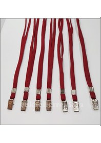 Resim Boyun Askı Ipi.Yaka Kartı Askısı.Yaka Kartı İpi Metal Bordo Ip 