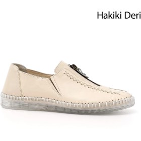 Resim Gönderi(r) Kadın Bej Hakiki Deri Comfort Ayakkabı 