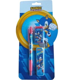 Resim Sonic Kırtasiye Seti Versatil Kalem + Silgi + Uç 582456 Çok Renkli 