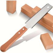 Resim 1 Adet Premium Japon Ahşap İşleme El Testeresi - Esnek Metal Bıçak, Ahşap Düz Kenar, Hassas Düz Kesim & Marangozluk Aracı, Elektrik Gerektirmez, Ahşap İşleme Araçları 