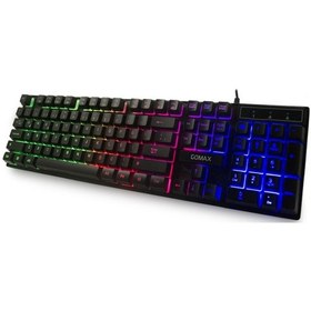 Resim Gomax GMX K2 Usb Kablolu RGB Işıklı Oyuncu Q Klavye 