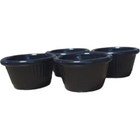 Resim CetKing Reçellik ve Kahve Yanı Kasesi,sosluk,sunumluk Mini 6lı (Siyah) 