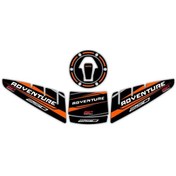 Resim Gp Kompozit Ktm 250 Adventure 2020-2022 Uyumlu Tank Pad Seti Siya (522061399) 