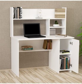 Resim Kalenderdekor1 Kalender Dekor Lucas 120 Cm Çalışma Masası Lc01 Beyaz 