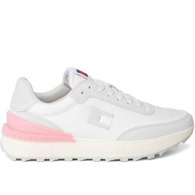 Resim Tommy Hilfiger TJW TECH RUNNER ESS Beyaz Kadın Sneaker 