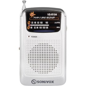 Resim SONIVOX VS-R104 GÜMÜŞ RENK CEP TİPİ ANALOG FM RADYO 