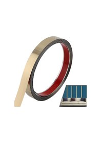 Resim Ximistore9 Paslanmaz Çelik Dekoratif Kenar Şeridi - 600x50mm Kendinden Yapışkanlı Duvar & Mobilya Kaplama 